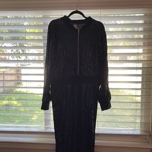 Xl black sequenced long sleeve jumper